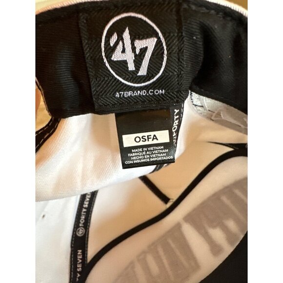 Happy Valley Penn State 47 Brand Adjustable White Baseball Cap OSFA - Picture 6 of 6